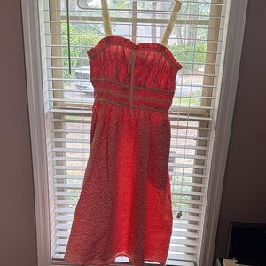 Coral Tank Dress w/ Pockets